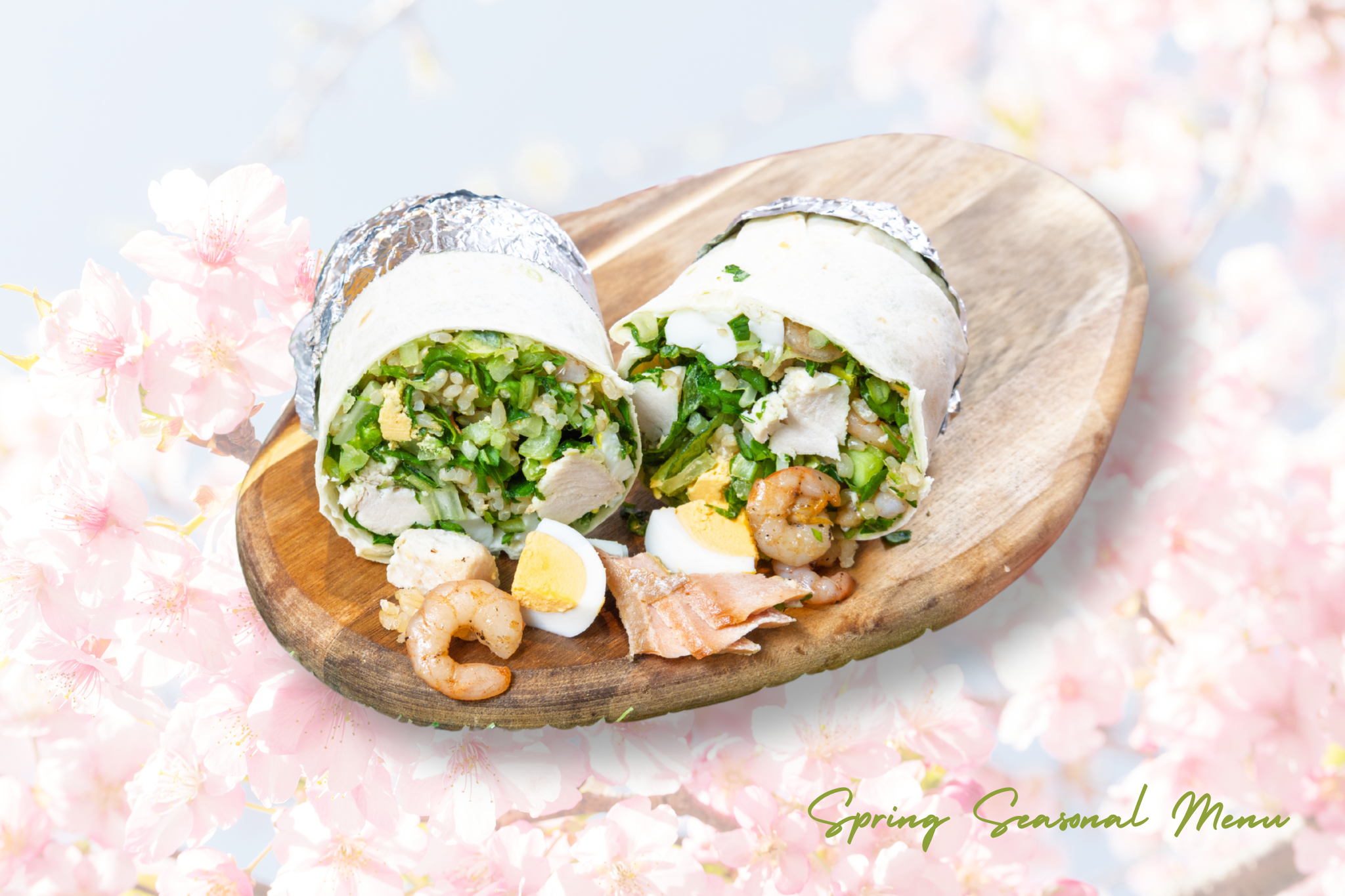 【高タンパク】スプリングプロテインサラダブリトー